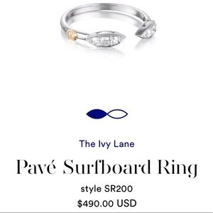 Tacori - Diamond Pave Surfboard Ring